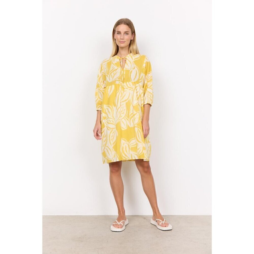 NWT SOYA CONCEPT Elvine 100% Organic Cotton Lemon Yellow Dress